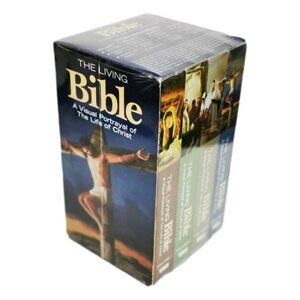 Living Bible VHS Boxset A Visual Portrayal Life Christ Director Cut New Sealed
